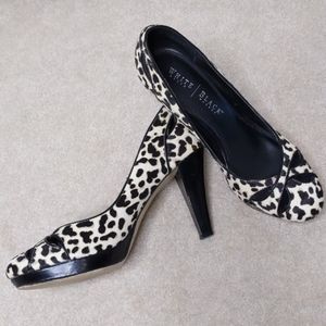 SOLD!!! Faux fur WHBM Heels!